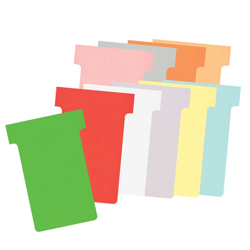 Nobo, Lot de 100 fiches T Pour Planning, Indice 2,
