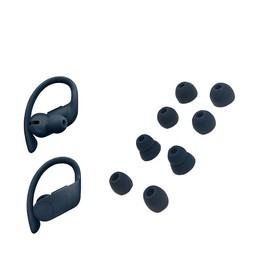 Replacement Eartips for Powerbeats Pro Beats Wireless Earphone Earbuds, 4 Pairs D/L/M/S 4 Sizes Soft Silicone Ear Buds Tips, Earphone Tips Inner from 3.8-4.2mm All Models.Blue