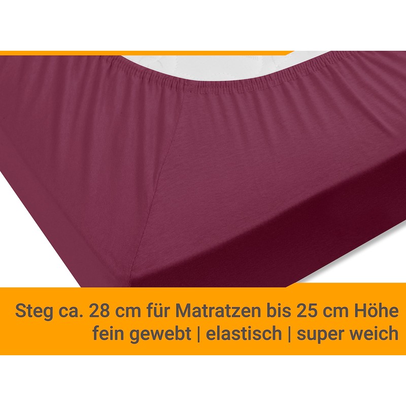 Classic Jersey Fitted Sheet Available In 34 Colours and 6