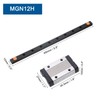sourcing map MGN12 250mm Linear Guide Rail with MGN12H Sliding