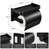 Toilet Paper Holder for Bathroom - Self-Adhesive Ventilated Wall Mount
