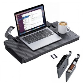 MDee 2-in-1 Car Steering Wheel Tray Desk & Seat Gap Filler