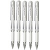 Uni-Ball Impact Gel Ballpoint Pen - White (Pack of 5)