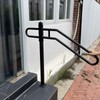 SMQLJXC 31.5"-9.5" L X 35.5" H Single Post Wrought Iron