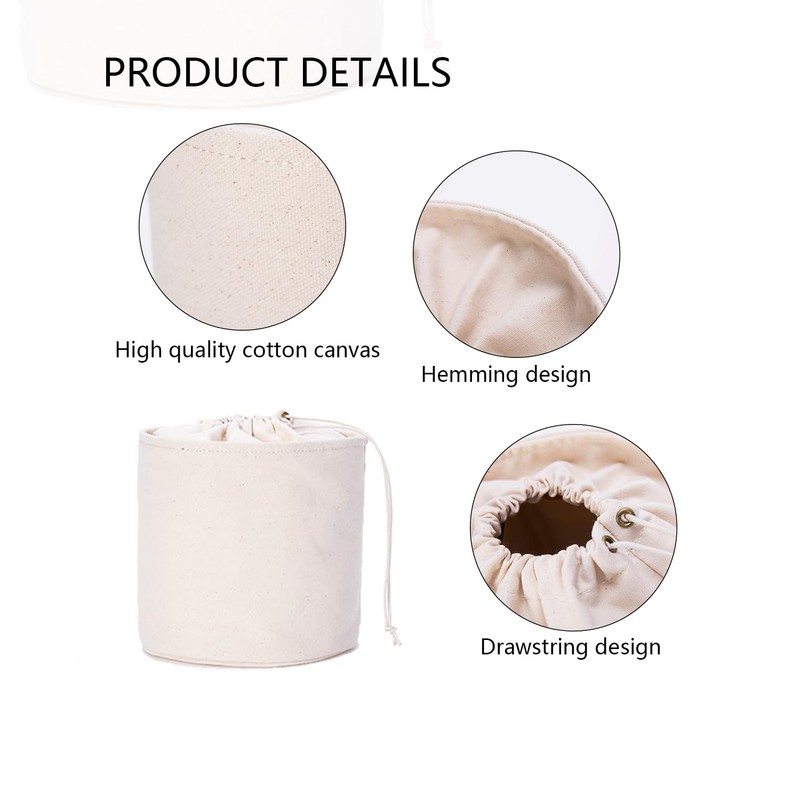 YONBEN Tall Purse Organizer Insert Womens Canvas Round Handbag Organizer