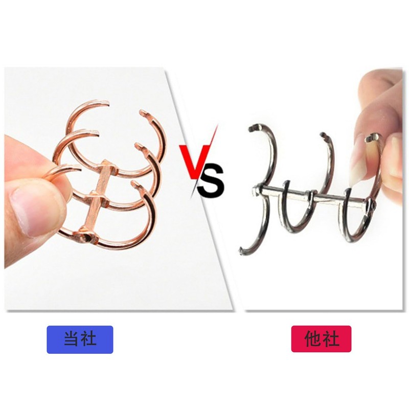 HUIKKJP Loose Leaf Binder Ring, Book Ring, Personal Organizer Ring,