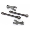 Traxxas 8596 Front Sway Bar Linkage, Black