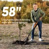 AgroPro Shovel for Digging, Metal Shovel with Long Fiberglass Handle,