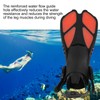 1 Pair Adjustable Snorkeling Fins TPR Open Heel Long Diving