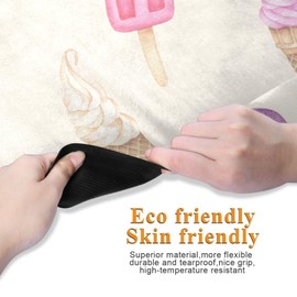 xigua Ice Cream Cone Yoga Mat Portable Non-slip Exercise Mat with Travel Bag for Home Yoga, Pilates, Stretching, Fitness, Workouts, 71 x 26 Inch