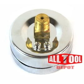 Best in USA 2.5" Air Pressure Gauge Center Back Mount 1/4" NPT 2-1/2" Dial - 0 to 300 PSI