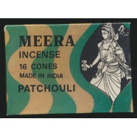 Meera Patchouly (Patchouli), Meera Incense, 16 Cone Box, From India