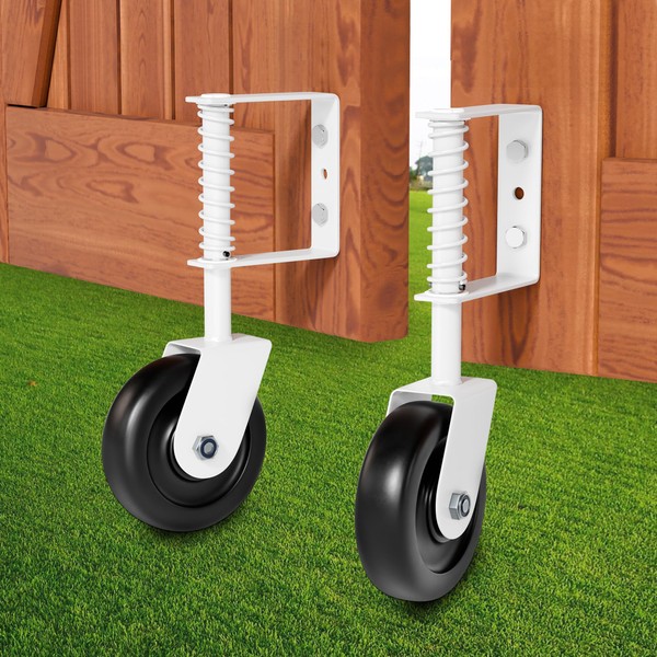 DURIGID 4.3” Spring Loaded Gate Caster Heavy Duty Gate Wheels for ...