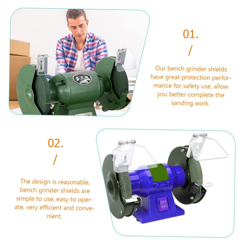 TEHAUX 6pcs Bench Replacement Kit Dustproof Guard for Bench Grinders