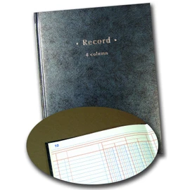 Staples Columnar Book, 4-Columns, 80 Pages, Blue (217745)