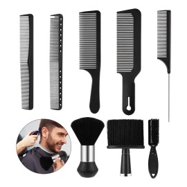 8pzs Cepillo Limpieza De Cabello Para Barbero Peine Barbería