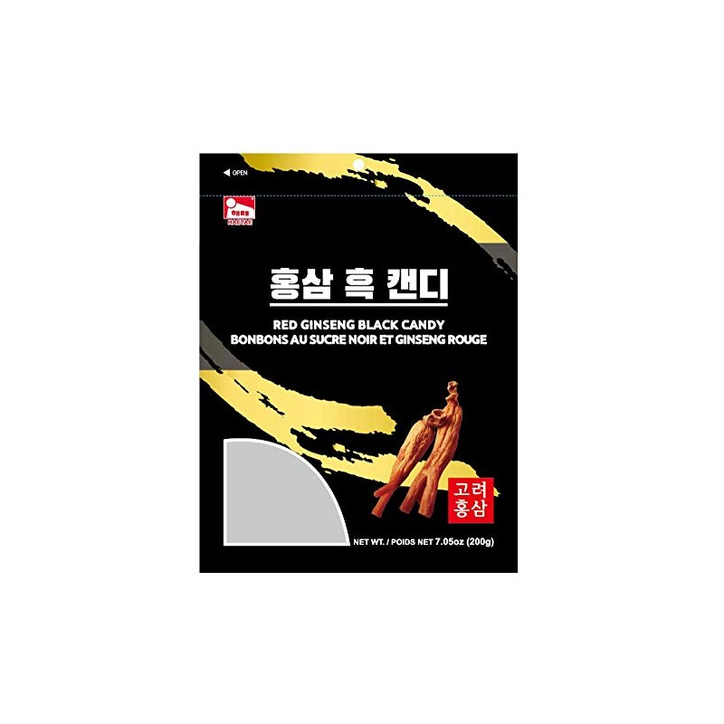 Haetae Candy assorted flavors 200g (Red Ginseng Black Candy)