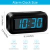 KWANWA Alarm Clock, Digital Clock, Constantly 1.2'' LED Blue Digits