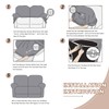KEKUOU Recliner Loveseat Covers, 4 Pieces Stretch Recliner Sofa Covers
