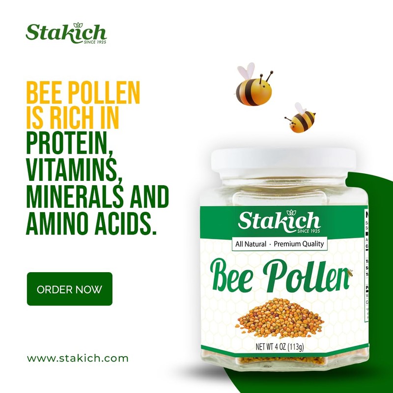 Stakich Bee Pollen Granules 1 Pound (Pack of 1)
