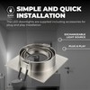 Ledvion Seville LED Recessed Spotlight, Stainless Steel, 5 W, 2700