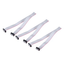 QUARKZMAN 3pcs IDC Ribbon Cable 2.54mm Pitch 20mm Width 50cm Length 16 Pin FC to FC Ribbon Connector Jumper Cable for PC LED Displays