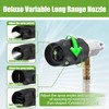 FIXFANS Adjustable Long Range Downstream Injection Nozzle Kit 4-4.5 GPM,