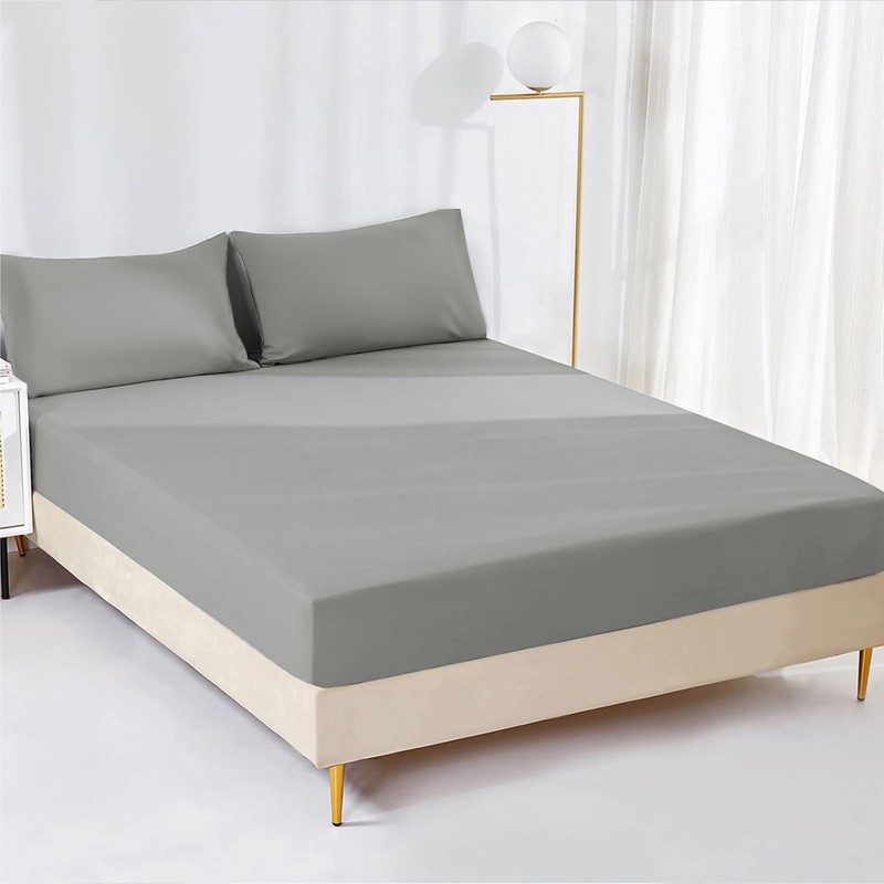 AR Ware Double Fitted Sheet Non Iron Wrinkle, 25cm Deep