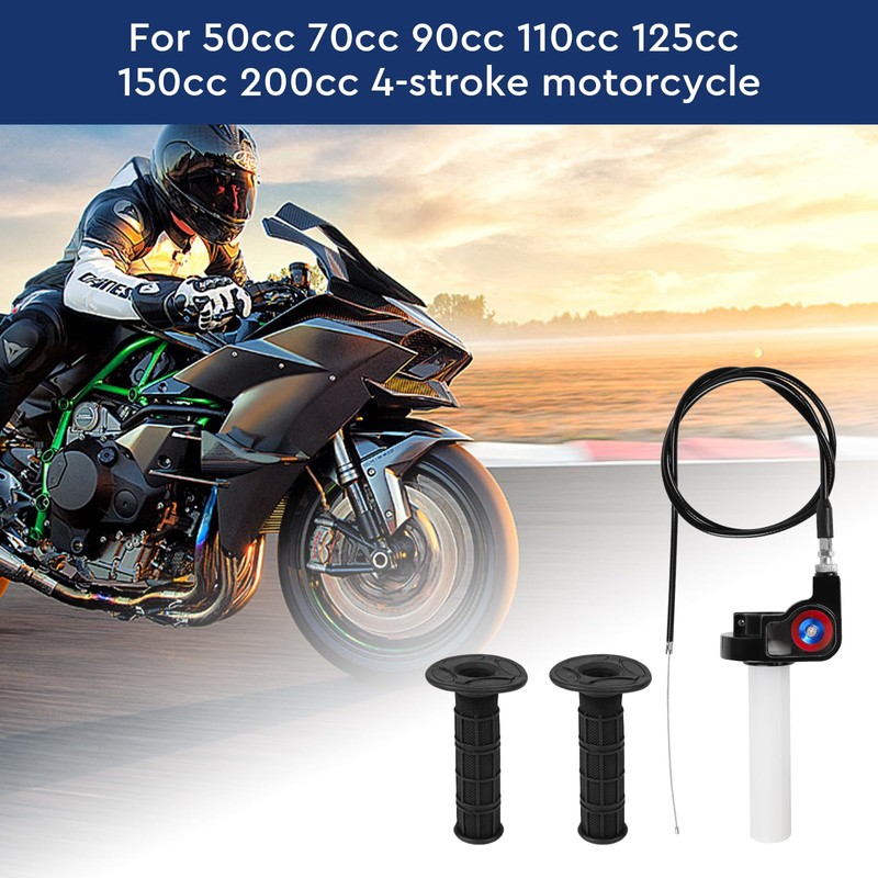 EXLECO Quick Throttle Grip Motorcycle Throttle Grip Set 22 mm