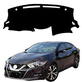 IIKSDII Dashboard Cover Mat for Ni-ssan 2009-2015 Maxima with Cutout for Sensors Accessories Dash Cover Dash Mat Sunshade Glare UV Rays Protector