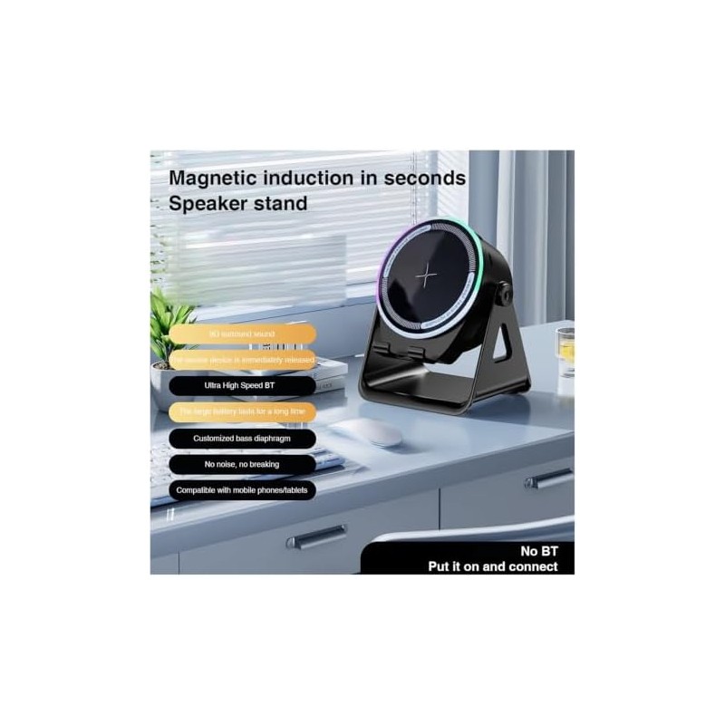 Bluetooth Stereo Speaker con Soporte para Celular – JETVBMGQRWND