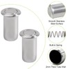 UFURMATE Door Latch Dust Protector, 6PCS Stainless Steel Silver Barrel