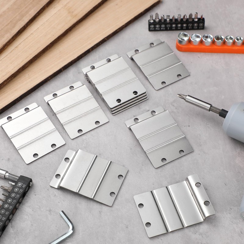 Zonon 10 Pack Slatwall Metal Plate Mount Backplate Mounting Adapter