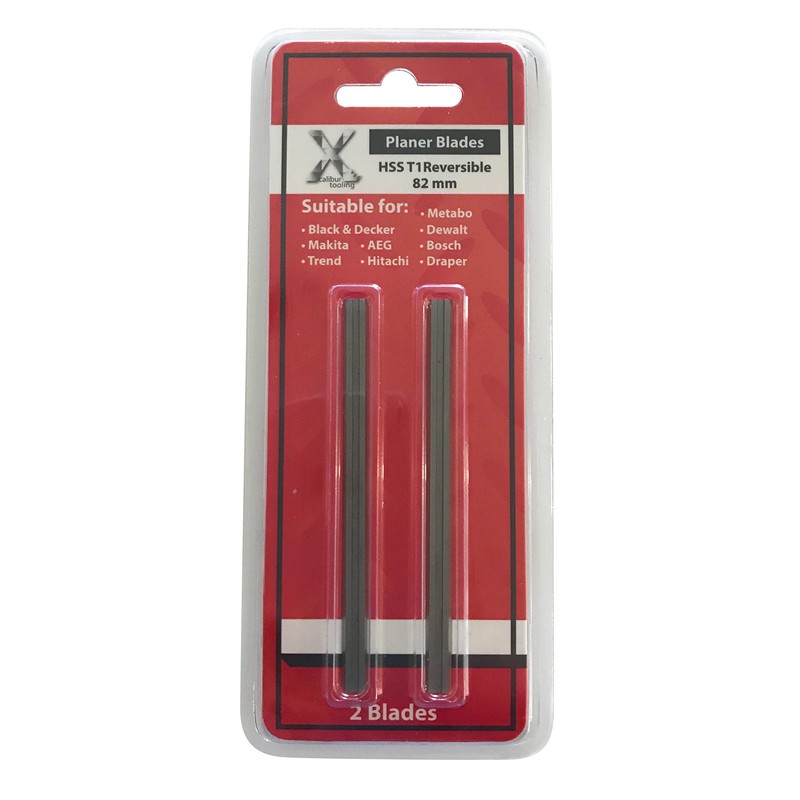 82mm HSS Reversible Planer Blades Replacement for Makita Bosch Hitachi