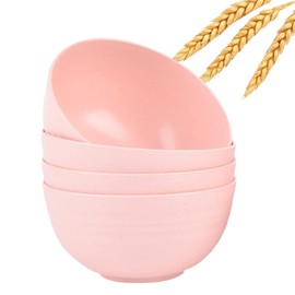 GZTFPQ Unbreakable Cereal Bowls Wheat Straw Bowl - Noodle Fruit Soup Bowl Rice Bowls Dishwasher Microwave Safe Cereal Bowl sets 4Pcs