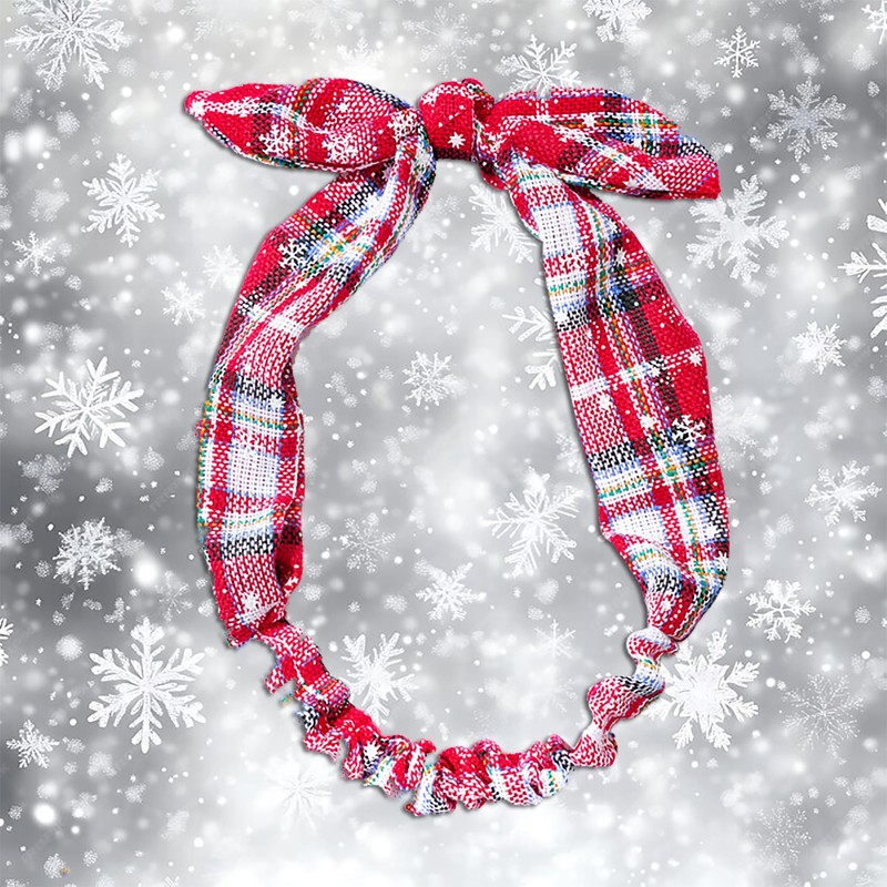 Stretchy Christmas Headband Bow Soft Elastic Alice Head Band Xmas