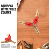 Cabilock Brass Y 3-Way Shut-off Clamp Hose Connector Ball Valve