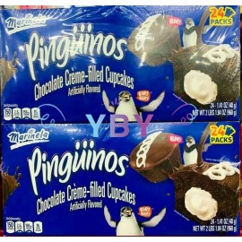 Marinela 2 Packs Marinela Pinguinos Chocolate Creme-filled Cupcakes 24 CT 41.86 OZ Each