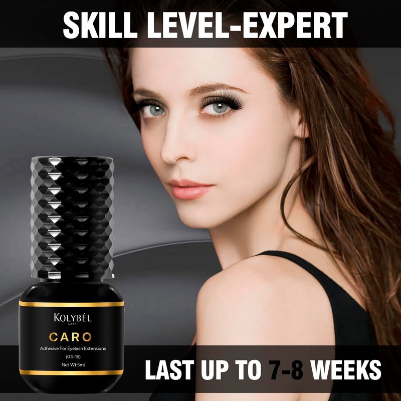 KOLYBEL Eyelash Extension Glue / 7-8 Weeks Retention/0.5-1 Sec Drying