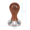 Navaris Coffee Tamper - Handheld Stainless Steel Espresso Press with