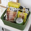 Rinboat Plastic Woven Storage Baskets, Rectangle Kitchen Organizer Bin, 6