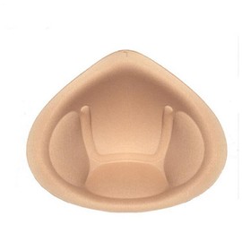 NORFULL Bra Pad Inserts 1 Pair, Breathable Foam Sponge Push Up Bra Inserts, Cotton Mastectomy Prosthesis Breast Forms, Beige XL