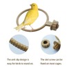 FOIBURELY 2 Ring Plastic Stand Perches Holders Canary Finch Budgie
