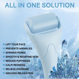 Fronnor Fronnor Ice Roller for Face,Eyes,Women Gifts Idea,Therapeutic Cooling to Tighten Brighten Complexion and Reduce Wrinkles,Massager Under Eye Puffiness,Migraine and Pain Relidf (Haze Blue)