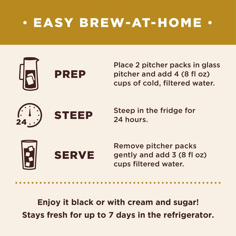 Don Francisco’s Organic Cold Brew Coffee, 8 Pitcher Packs (makes