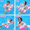 2 Pack Pool Inflatables for Adults, 4-in-1 Inflatable Pool Floats