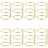 CRASPIRE 10Pcs 3 Rings Metal Loose Leaf Binders Book Rings