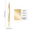 NAGARAKU Tweezers for Eyelash Extension Gold Curved Volume Cluster Eyelashes