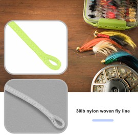 The Lord of the Tools 20Pcs Fly Fishing Braided Ring Braided Ring Connector 30lb Nylon Braided Fly Fishing Line Guide Loop Connector Fishing Accessories 168mm