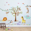DECOWALL Forest Animals and Trees Wall Sticker Decor Kindergarten Nursery